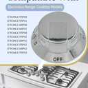 318569904 Cooktop Burner Control Knob Fit for Electrolux Frigidaire Range Cooktop, Gas Cooktop Knob Replaces AP5809436 PS9495257 3514026, 5 Pack