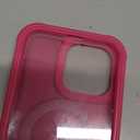 Compatible with iPhone 14 Pro Max Case with Magnetic Ring Stand [Compatible with Mag-Safe] [Built-in Screen Protector] Military-Grade Drop Protection Matte Translucent Phone Case, Rose Red