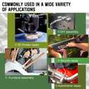 uxcell Hex Socket Bolts (3/8"-16x4), Grade 12.9 Carbon Steel Hex Socket Drive Screws, Black, 10 Pcs