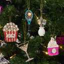 Christmas Popcorn Ornaments,Food Popcorn Ornament Hanging Ornaments for Christmas Tree Decor,Keepsake Gifts for Sisters Mom Grandma Women