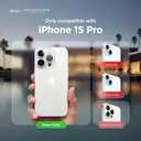 elago Compatible with iPhone 15 Pro Case, Liquid Silicone Case, Full Body Protective Cover, Shockproof, Slim Phone Case, Anti-Scratch Soft Microfiber Lining, 6.1 inch (Orange)