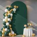 7.2 ft Arch Backdrop Cover Hunter Green - Double-Sided Spandex Arch Covers Stretchy Backdrop for Balloon Arches Birthday Party Baby Shower Banquet Wedding Photo Background
