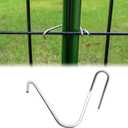 T-Post Clips Galvanized Steel Fence Clips 150 PCS 10 Gauge Convenient and Fast Installation Pre-Cut Fence Ties for T-Posts/U-Posts