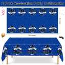 4 x QZYL 2 PCS Graduation Decorations 2026, 108" X 54" Blue Graduation Tablecloth, Disposable Plastic Class of 2026 Tablecover, Rectangle Congrats Grad Table Cover for Grad Decor Party Supplies for Kids