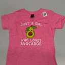 Just A Girl Who Loves Avocados - Avocado & Guacamole T-Shirt Size XS