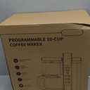 SHARDOR 10-Cup Coffee Maker, Programmable Drip Coffee Machine with 210 Cup Setting, Adjustable Keep-Warm Control, Removable 50oz Water Tank, Brew Strength Control & Brew Pause, Black