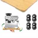 Appliance Slider 360° Rolling Tray for Coffee Maker- Bamboo Coffee Pot Slider Tray for Countertop Rotation Sliding Tray with Wheels, Appliances Mat Easily from Under the Cabinet, Natural (15.7"×13")