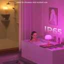 IP65 Shower Lamp Waterproof, 7500mAh Rechargeable Shower Lights for Inside Shower, 18 Colors Cordless Shower Light, Stepless Dimming LED Table Lamp for Bathroom Bathtub Patio Outdoor