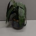 Ollain Artificial Snake Plant with Potted 23.6" Fake Plastic Sansevieria Faux Plants in Pot for Outdoor Window Box Verandah Planter Indoor Outside Home Garde Office Room Gardening Decoration (Green)