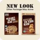 Sugar In The Raw Turbinado Cane Sugar Packets, 200 Ct Box, 1 Pack, Pure, All-Natural Turbinado Sugar, Non-GMO Project Verified, Kosher, Vegan and Gluten Free (EXP 02/05/31)