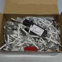 Blue and White Christmas Lights Outdoor, 33ft 400 LED Icicle Lights for Outside, Plug in Twinkle Lights with Clear Wire 8 Modes Timer Waterproof for House Holiday Xmas Patio Porch Exterior Decorations