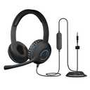 Cyber Acoustics 3.5mm Stereo Headset (AC-5002)  Durable, Crisp, and Clear Communication in Classrooms and at Home