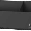 loukin Magnetic and Adhesive Marker Holder, Dry Erase Accessory Tray, Magnetic Storage Organizer for Whiteboard, Glass or Refrigerators (Black)