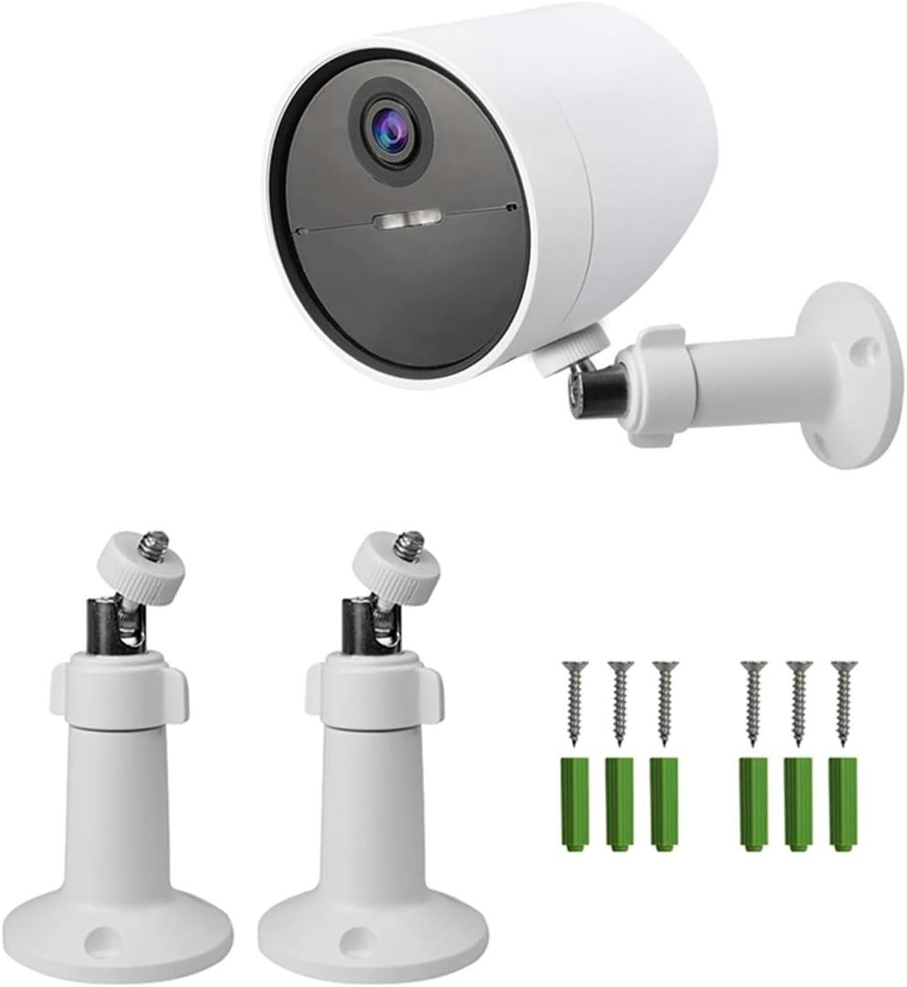 2Pack Adjustable Wall Mount for SimpliSafe Security Camera,360Adjustable Mount Bracket for SimpliSafe Surveillance Cam, Ceiling Camera Mount with 1/4 Male Thread