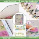 2025 Planner, Weekly & Monthly Planter 2025, Jan. 2025 - Dec. 2025, 12 Monthly Planner for Daily Organizing, Hardcover Calendar Sized 8.5" x 6.1", Pink & Purple Flowers (Style C)