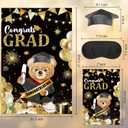 Graduation Party Game Set Pin the Graduation Cap Game Class of 2026 Congrats Grad Poster with 12 Stickers for Grad Party Supplies Decorations (EXP 06/02/30)