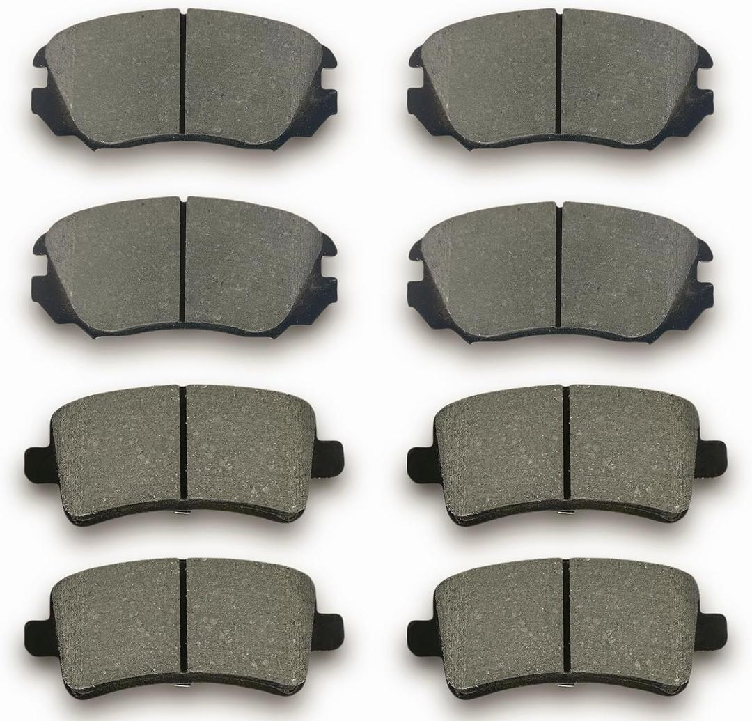 Ceramic Front Rear Brake Pads set fit for Buick Allure 2010,for Buick Lacrosse 2011-2016,for Buick Regal 2011-2017,for chevy Malibu 2013-2016,for Impala 2014-2020,for SAAB 9-5 2011