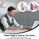 Little Pain Stim Ouchies Fidget Toys for Adults,3D Printed Spiky Pain Stim, Sensory Fidget for Stress & Anxiety Relief, ADHD, Autism,Office Desk Toys (Purple Yellow Blue)