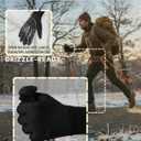 Winter Gloves Women Men Cold Weather Touch Screen 3-Layers Liner Glove for Running, Cycling, Biking, Hiking, Driving