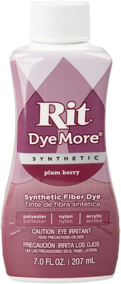 Rit DyeMore Single Bottle 7 Oz. Synthetic Liquid Fiber Dye for Clothing, Dcor, and Crafts  Plum Berry