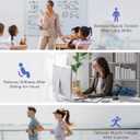 Air Compression Leg Massager with Heat : Foot and Calf Massager for Circulation and Pain Relief - 9 Intensity, 4 Modes, 3 Heating, Vibration, for Sitting/Standing Jobs & Home Use