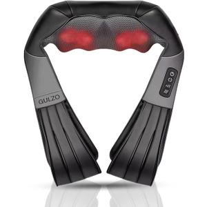 4D Shiatsu Neck and Shoulder Massager with Heat, Deep Tissue Back and Neck Massager for Pain Relief, Eco-Friendly Portable Massage Pillow for Home Office Car, Relaxing Gift for Men and Women