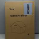 Toozey Heated Outdoor Cat House with Insulated Aluminum, 100% Waterproof Weatherproof with 2 Mat, Sturdy Safe Large Feral Shelter for Winter Indoor Outside with Thermostatic Pet Heating Pad, (Red, M)