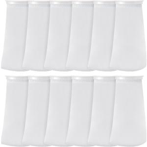 Jecery 16 Pack 4 Inch Ring Filter Socks 200 m Aquarium Filter Bags Aquarium Socks for Tank Sump Saltwater Freshwater(9  4 inches)