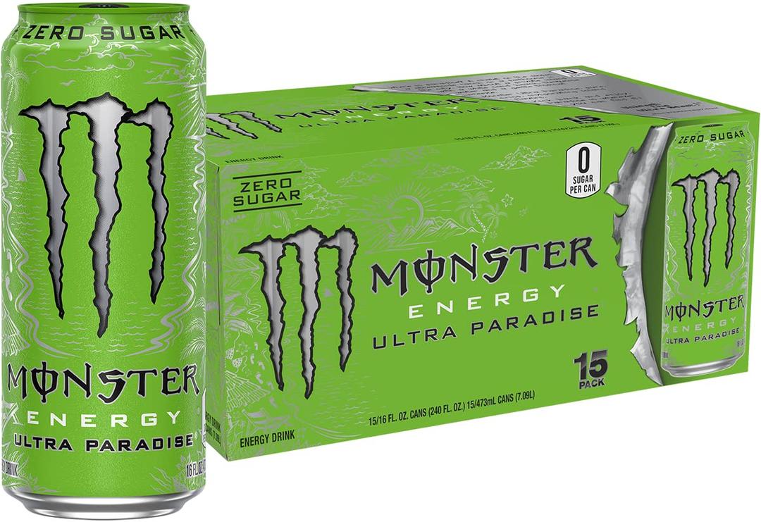 Monster Energy Ultra Paradise, Sugar Free Energy Drink, 16 Ounce (EXP 03/01/27)