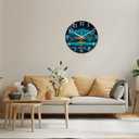 XNM Large Glass Wall Clocks Battery Operated 20 Inch