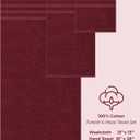 American Soft Linen Luxury 6 Piece Towel Set, 2 Bath Towels 2 Hand Towel 2 Washcloths, 600 GSM 100% Cotton Turkish Towels for Bathroom, Bordeaux Red Towel Sets