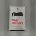 Pet Parents Washable Dog Diapers (3pack) + Extendrs of Durable Doggie Diapers, Premium Dog Diapers Female & Male (X-Small, Black)