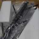 Coat Rack with Natural Marble Base, Metal Freestanding Coat Rack with 8 Hooks, 3 Adjustable Size Sturdy Coat Tree for Bags, Coats, and Hats for Entryway, Hallway, Bedroom, Office, Black