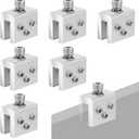 6 Pcs Roof Clamp for Standing Metal Roof Standing Seam Roof Clamp, Standing Seam Roof Clamps, Racking Bracket for Solar Panel Module Installation, Heat Cable and Snow Guard Attachment