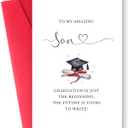 2 x Best Son Graduation Gift from Parents, 8 x 5.3 inches