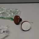 No-Drill Wall Hooks (4-Pack) - Dark Walnut Decorative Adhesive Hooks for Towels, Hats & Robes, Strong Damage-Free Hanging in Bathroom, Kitchen, Bedroom (4, Black)