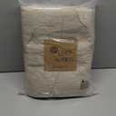 HOMBYS 92"x108" 100% Pure Linen Oversized King Blanket-Soft Linen Reversible Throw Blanket in Natural Color Bed Blanket(Flax Color, 92"x108")