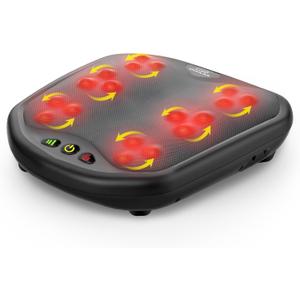 Snailax Shiatsu Foot Massager with Heat, Washable Cover Kneading Foot & Back Massager, Heated Feet Warmer, Electric Feet Massager Machine for Plantar Fasciitis