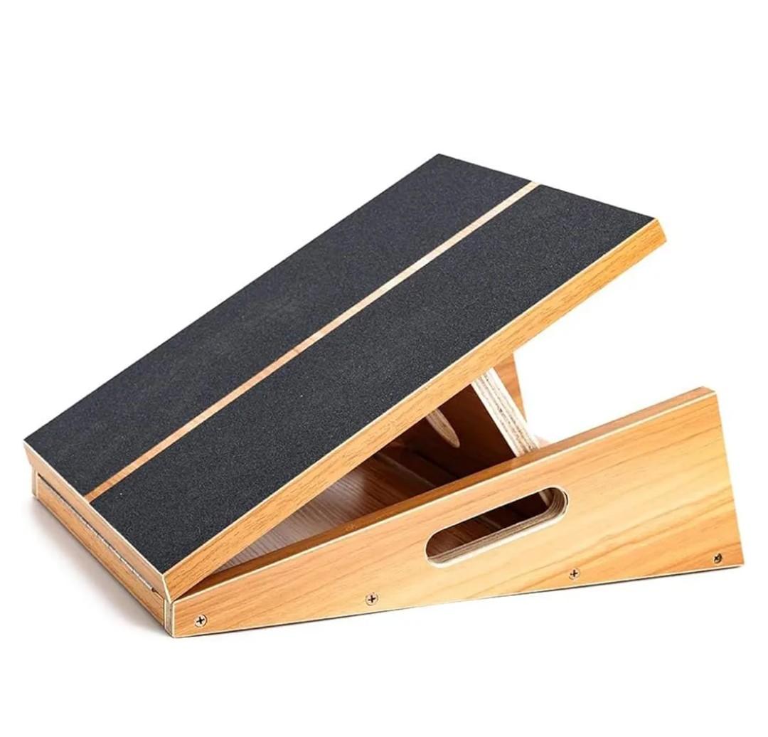 StrongTek Professional Wooden Slant Board, Adjustable Incline Board, and Calf Stretcher, Stretch Board - Extra Side-Handle Design for Portability, Full-Coverage
