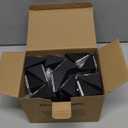 Solar Fence Lights Outdoor, 12 Pack IP65 Waterproof Fence Lights Solar Powered with Ultra-Bright LED Lens, 9 Color Modes, 12+ Hours Steady Glow for Deck/Backyard/Patio/Pool/Wall - Black