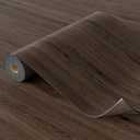Oxdigi Peel and Stick Vinyl Flooring 2 Rolls 23"x 393"/128 Sq.Ft, Self Adhesive Vinyl Floor Tiles Wood Plank Flooring Waterproof Wear-Resistant for Any Room, Easy DIY Floor Coverings, Deep Brown