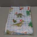 Dinosaurs Christmas Wrapping Paper for Boys Girls Kids - 8 Jumbo Sheets Cartoon Dinosaurs, Santa Hats and Snowman Designs - DIY Gift Wrap for Party Favors New Year Birthday Gift, 28"x40" (Dinosaur)