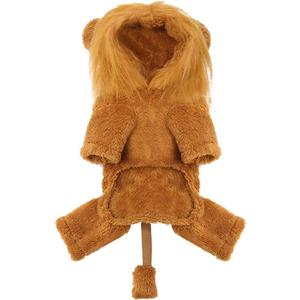 POPETPOP Pet Dog Lion Pet Costume Cat Fancy Costume Roleplay Costume Puppy Lion Coat Puppy Costume Vest Pet Lion Outfit Pet Clothes Pet Dog Cosplay Costume Jacket Halloween Plush (XL)