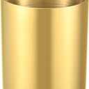 Gold Pencil Holder for Desk, 304 Stainless Steel Pencil Cup, Pen Holder Cup, Pen Pot, Makeup Brush Holder, Desktop Accessory Stationery Organizer