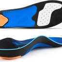 PCSsole Orthotic Insoles with High & Medium Arch Support - Comfort Gel Work Boot Insert for Flat Feet, Plantar Fasciitis, Running, Walking, Over Pronation for Men and Women (L:(Men 10-11.5/Women 12-13.5) 11.81")