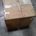 SIMPLIHOME Rockwood 18 inch Wide Contemporary Square Cube Storage Ottoman with Tray in Distressed Black Vegan Faux Leather, Assembled, For the Living Room, Entryway and Family Room