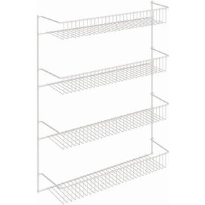 2 Pack ClosetMaid 8033 4-Tier Wall Rack, 18-Inch Wide, White