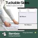Hygge Sheets Organic Washable Incontinence Bed Pads with Tucks - 100% Waterproof Reusable Mattress Protector Underpads - Rayon derived from Bamboo - King