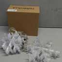 Christmas Snowflake Lights with 10 Drops, 9ft 150 LED Twinkling Cool White Icicle Christmas Lights, Waterproof Connectable Hanging for Indoor Outdoor Eaves Window Curtain Porch Xmas Dcoration