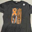 I Never Knew What Bravery was Leukemia Awareness Supporter T-Shirt, L